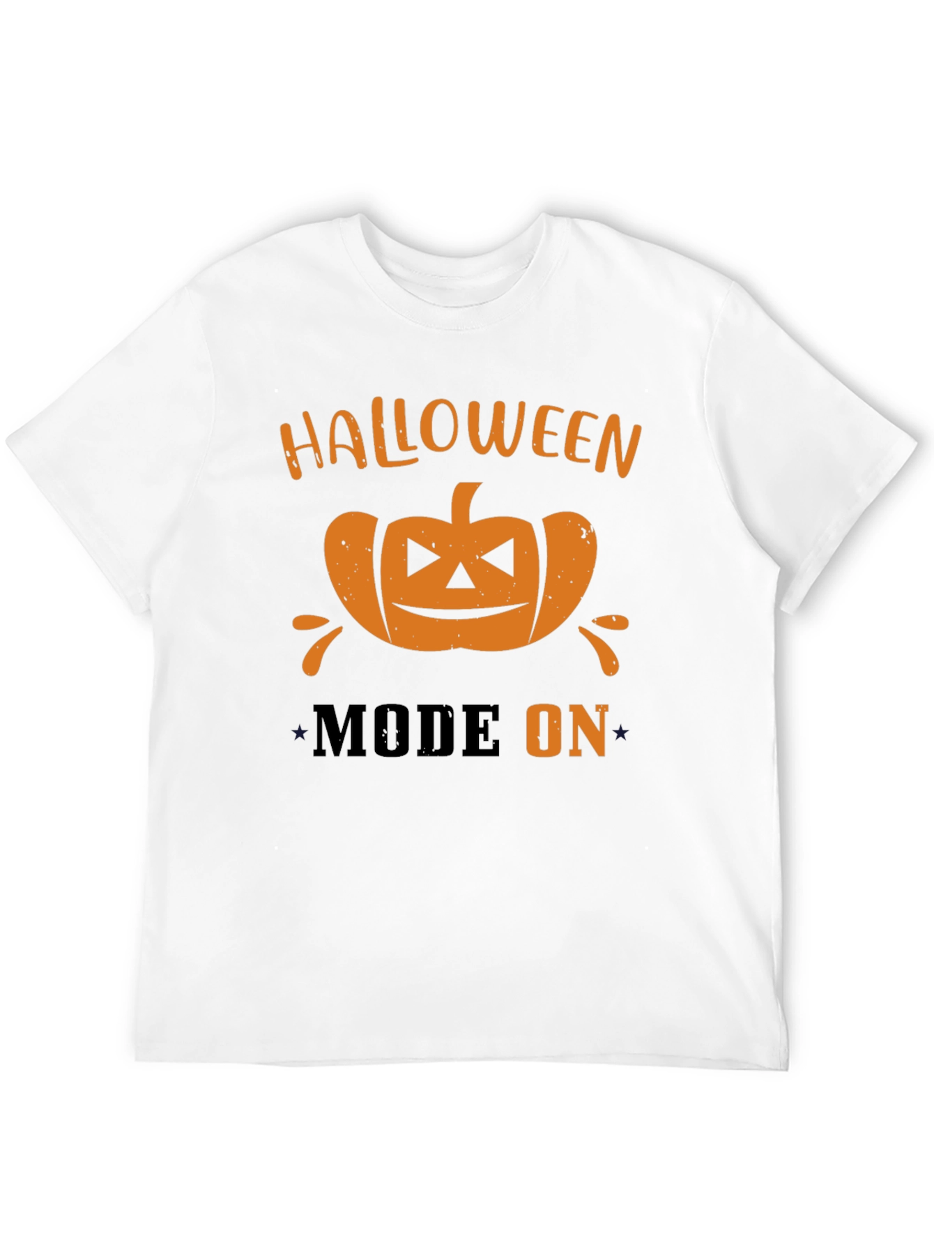 Halloween Mode On T-Shirt - Pumpkin Graphic