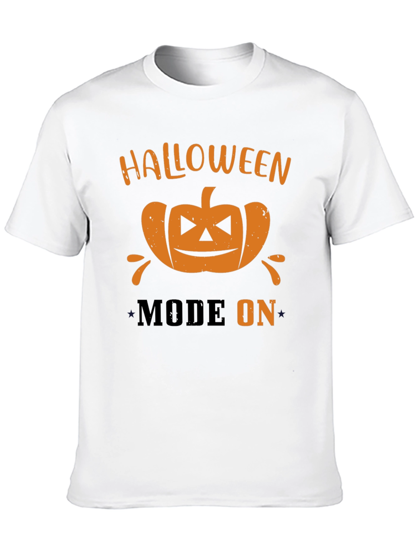 Halloween Mode On T-Shirt - Pumpkin Graphic