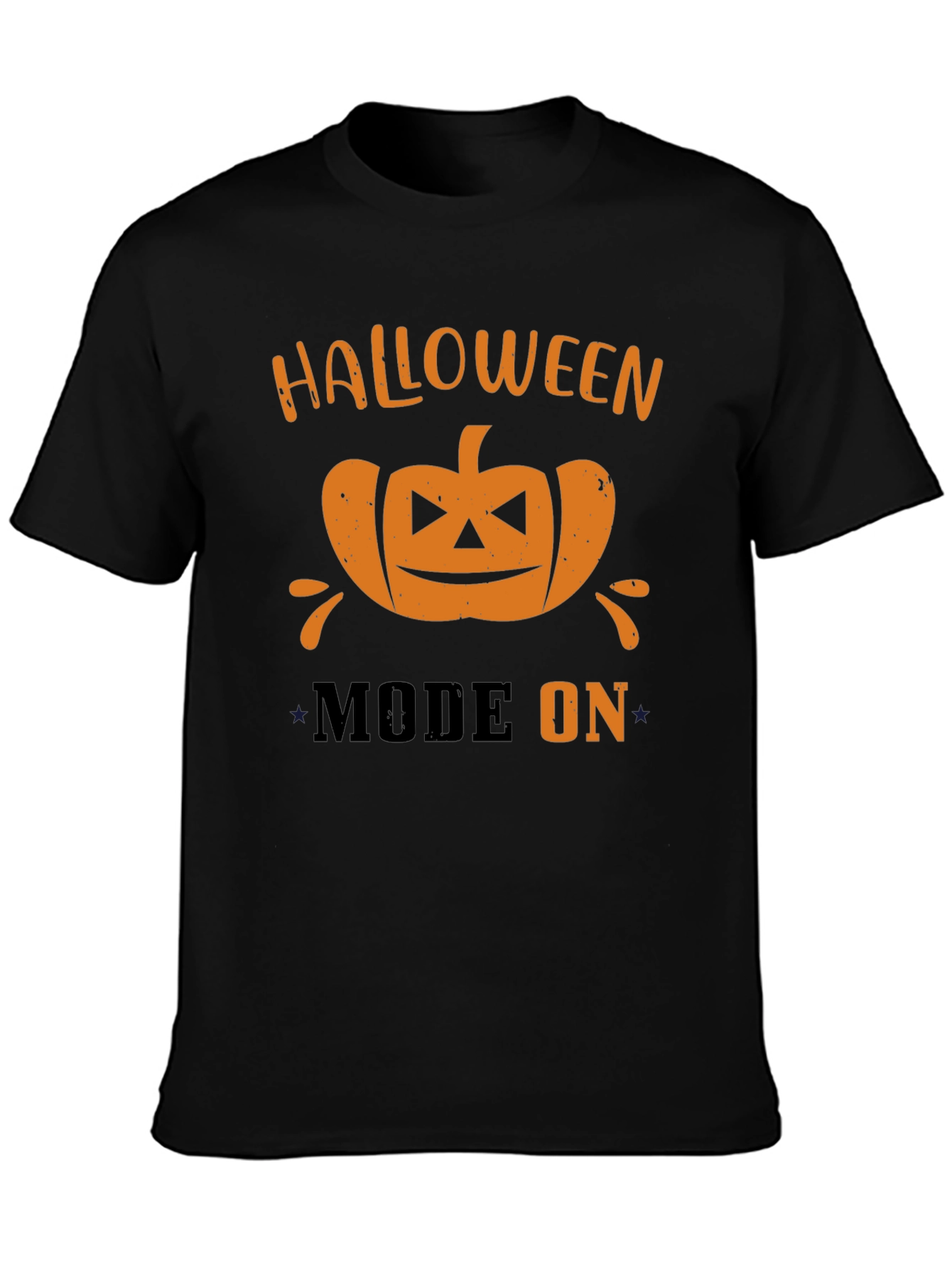 Halloween Mode On T-Shirt - Pumpkin Graphic