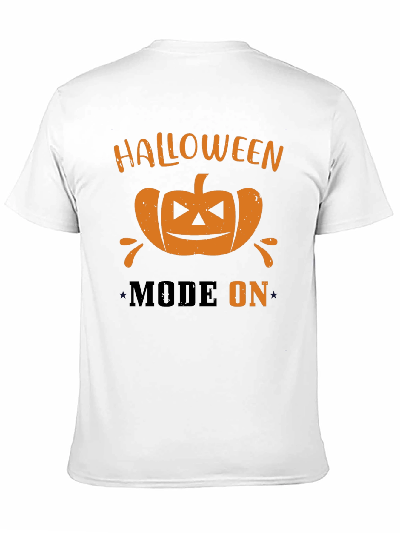 Halloween Mode On T-Shirt - Pumpkin Graphic