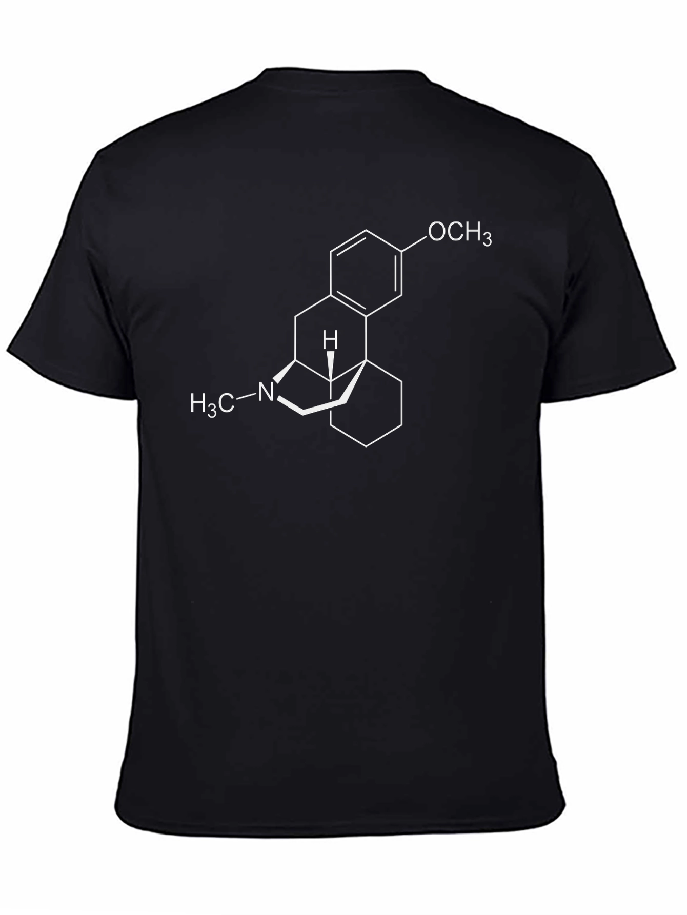 Chemistry T-Shirt: Morphine Molecule Graphic Tee