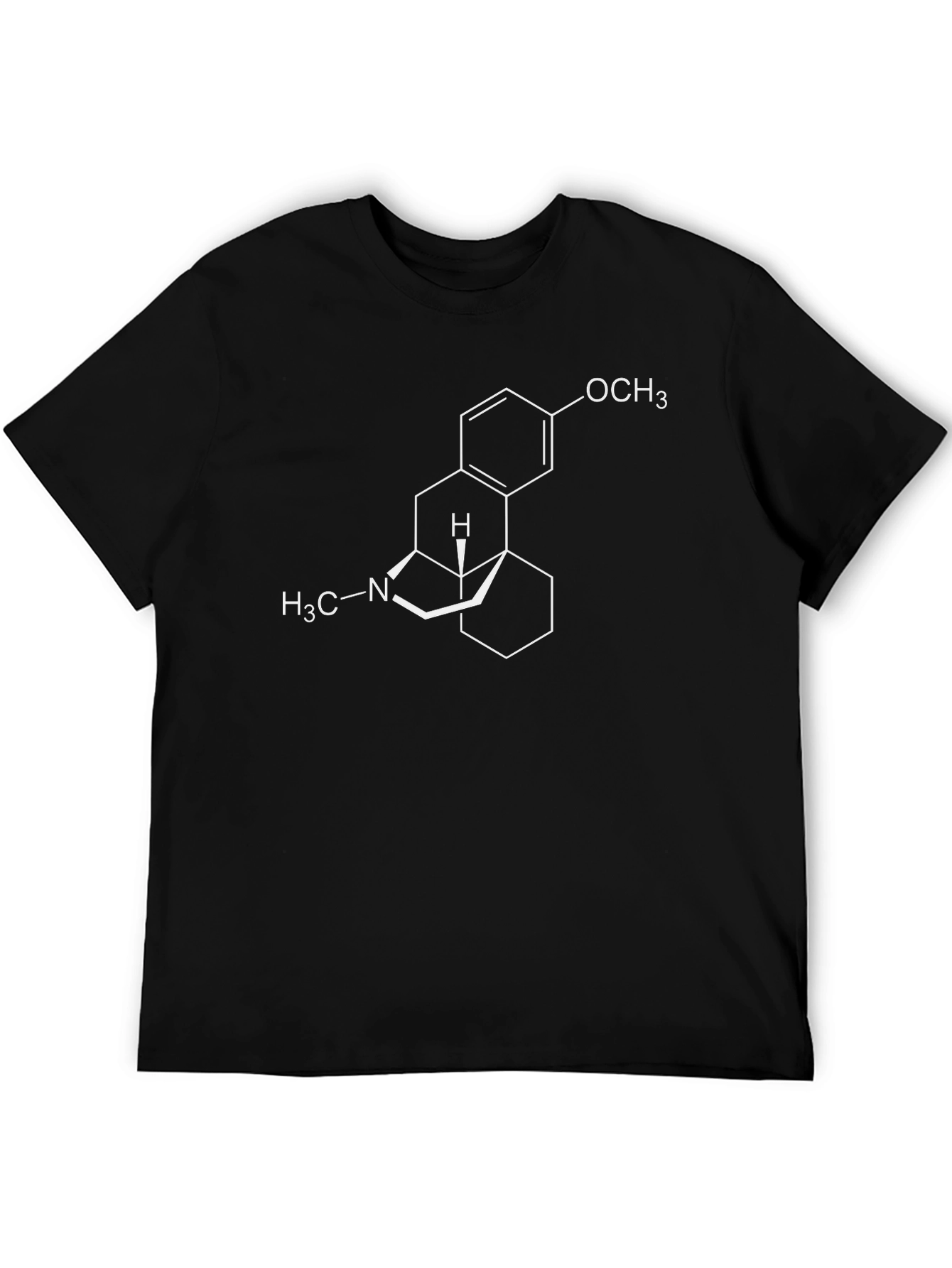 Chemistry T-Shirt: Morphine Molecule Graphic Tee