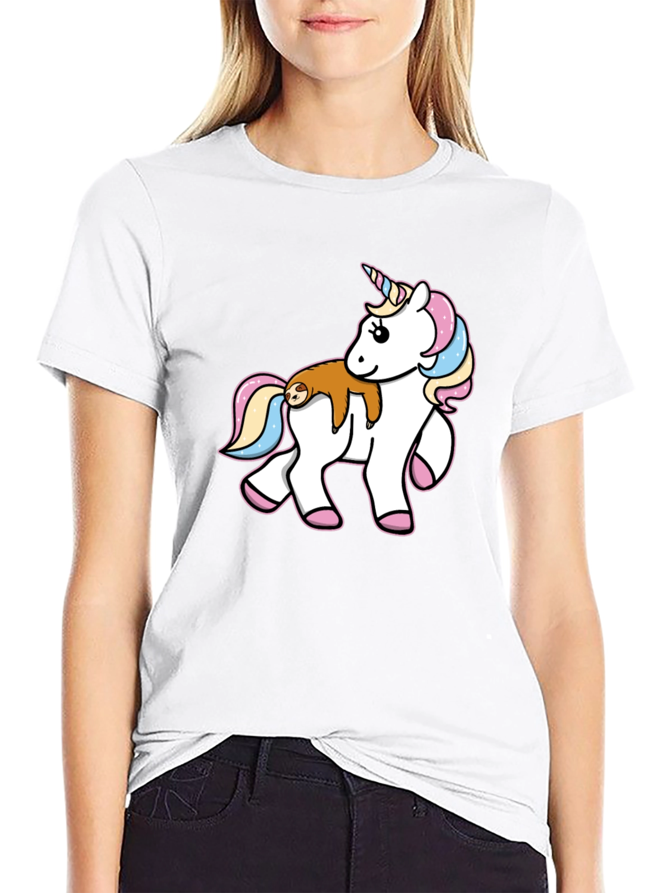 Unicorn & Sloth Graphic Tee