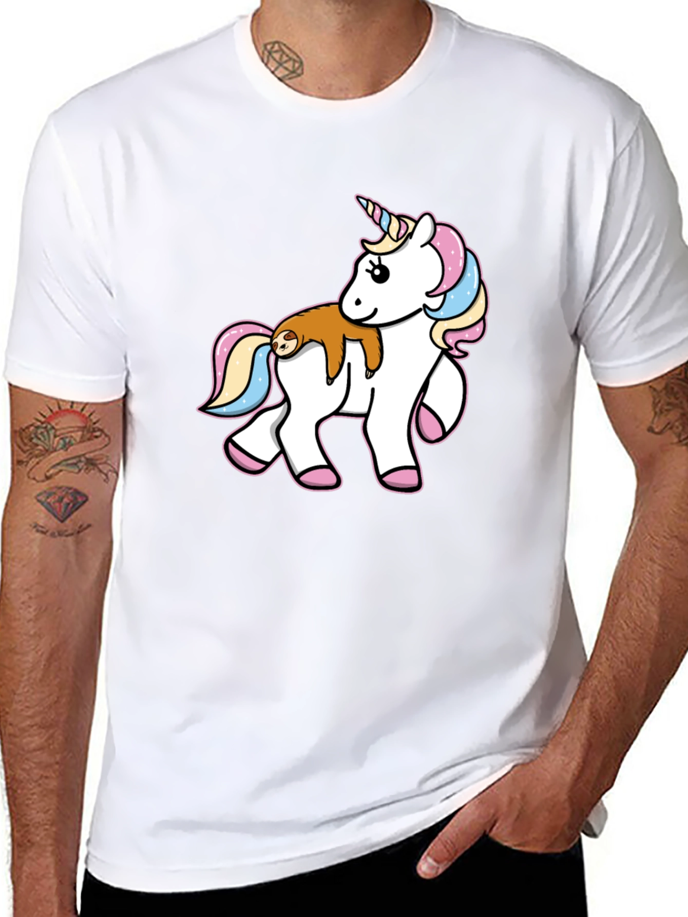 Unicorn & Sloth Graphic Tee