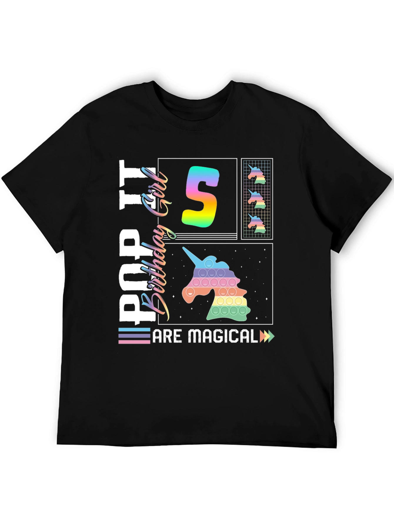 Pop It Birthday Girl 5 T-Shirt