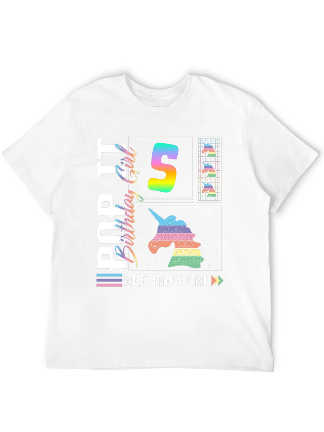 Pop It Birthday Girl 5 T-Shirt