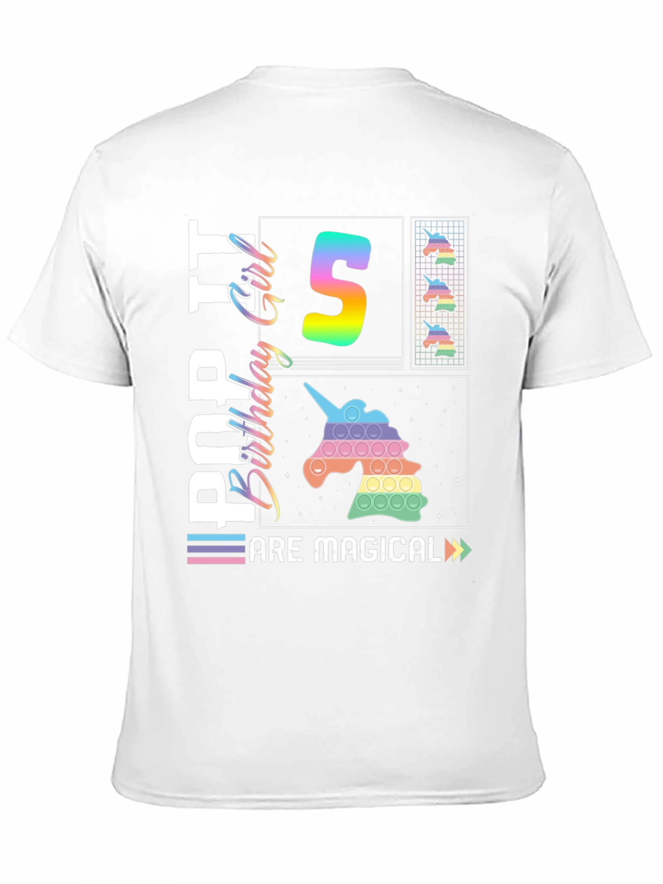 Pop It Birthday Girl 5 T-Shirt