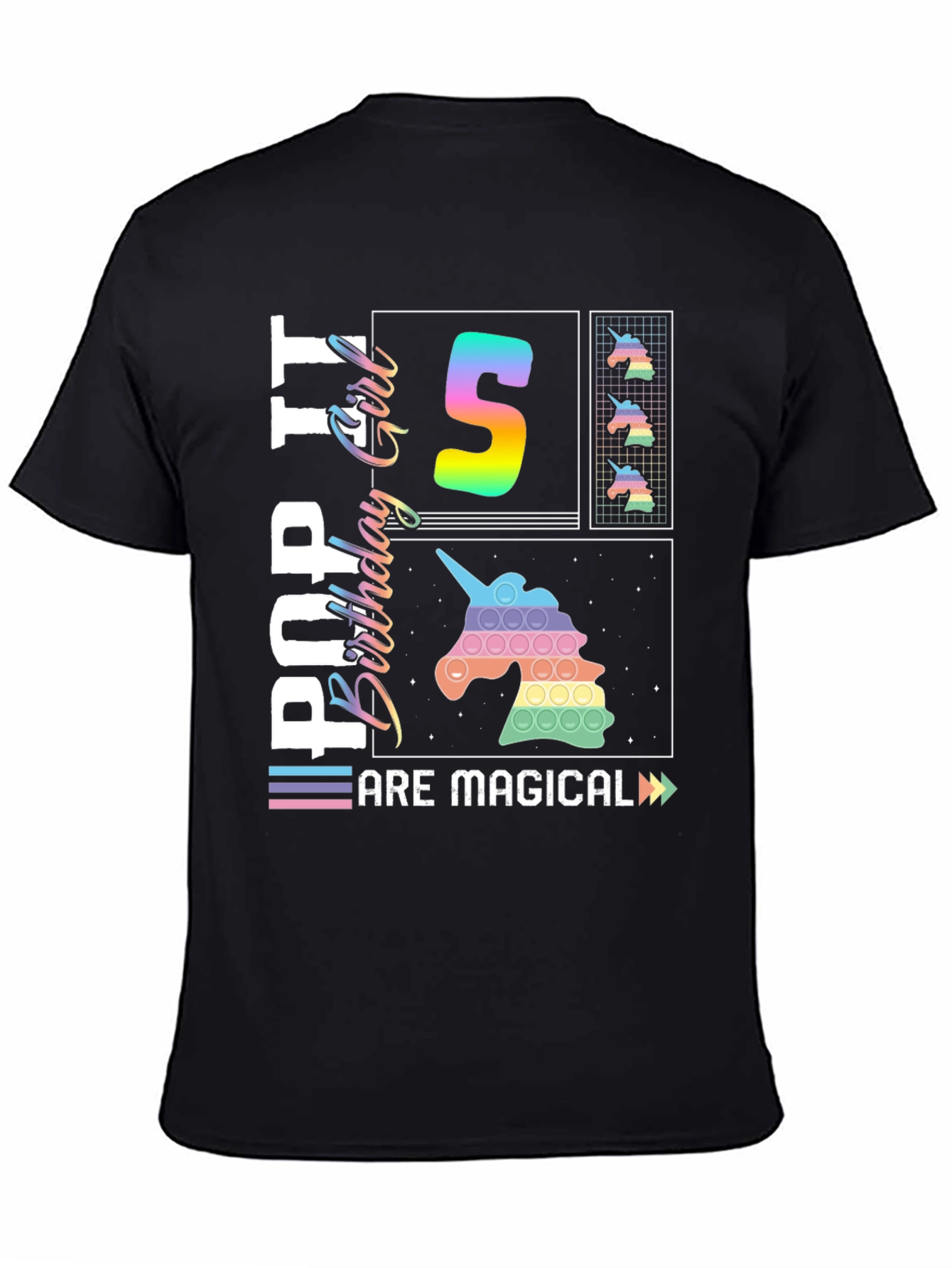 Pop It Birthday Girl 5 T-Shirt