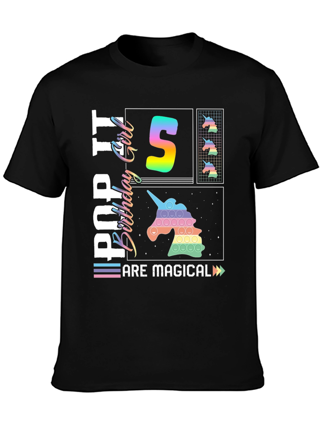 Pop It Birthday Girl 5 T-Shirt