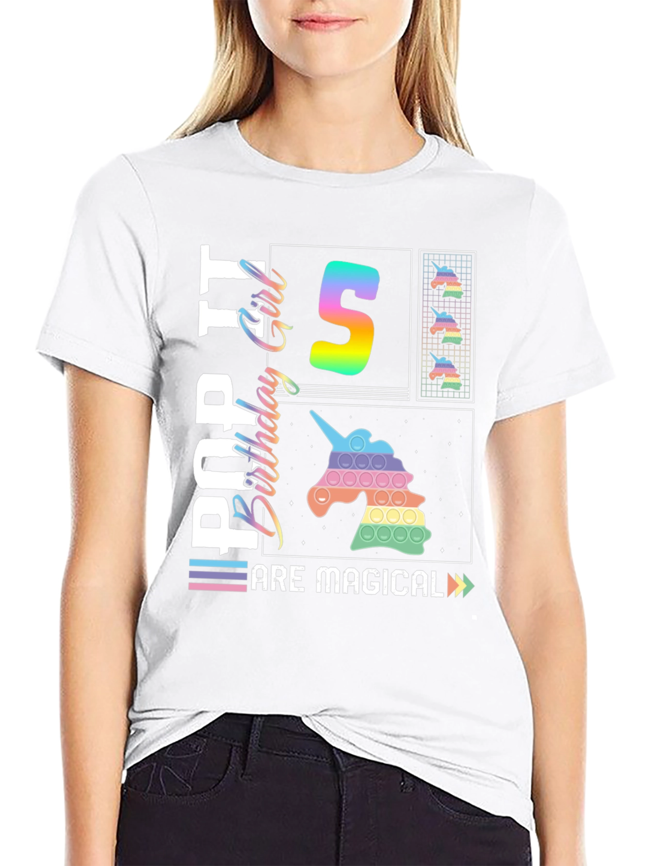 Pop It Birthday Girl 5 T-Shirt