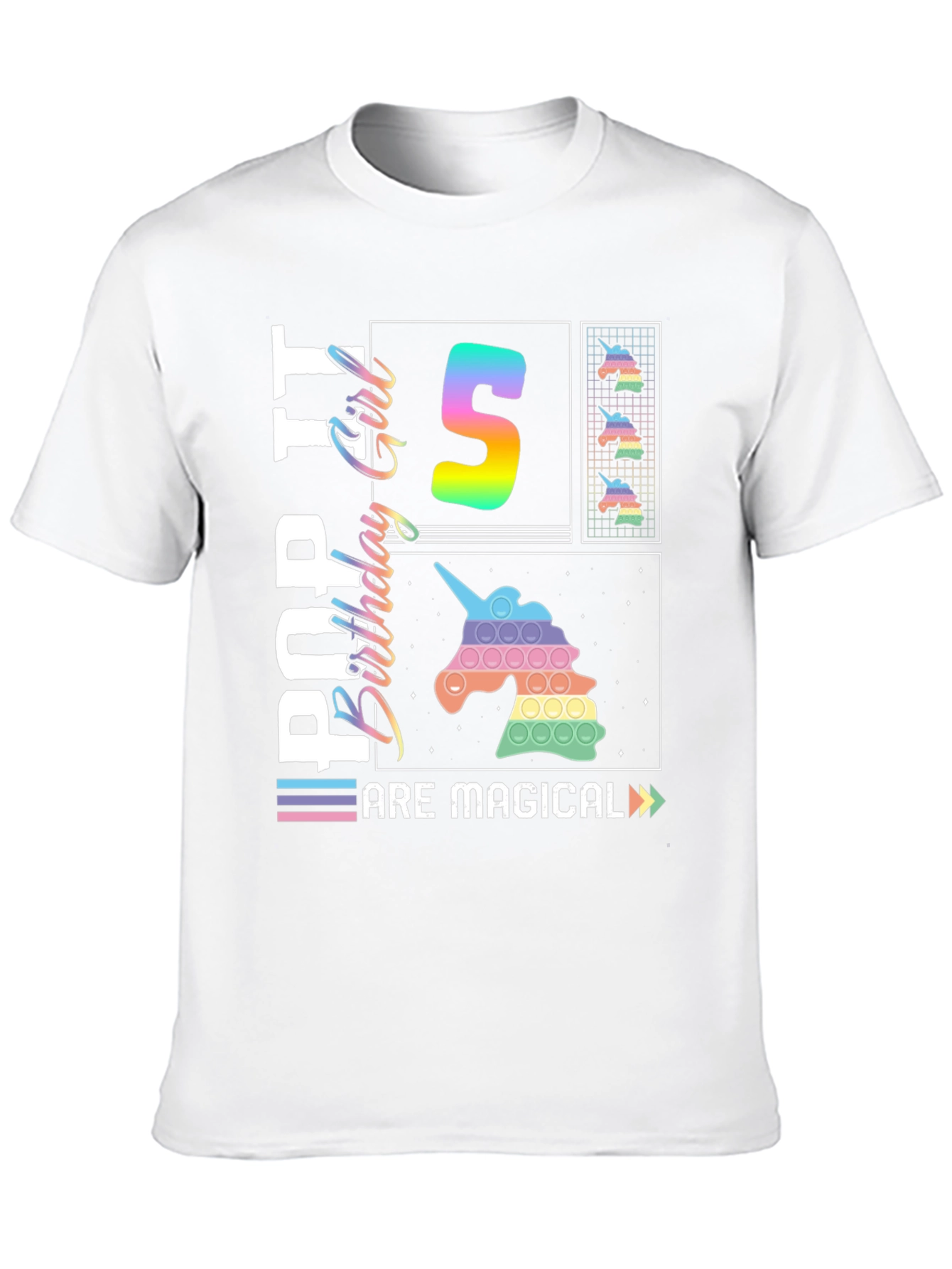 Pop It Birthday Girl 5 T-Shirt