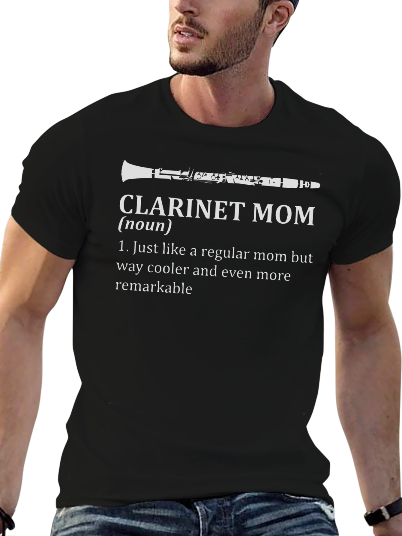 Clarinet Mom Graphic Tee - Musician Mother T-Shirt