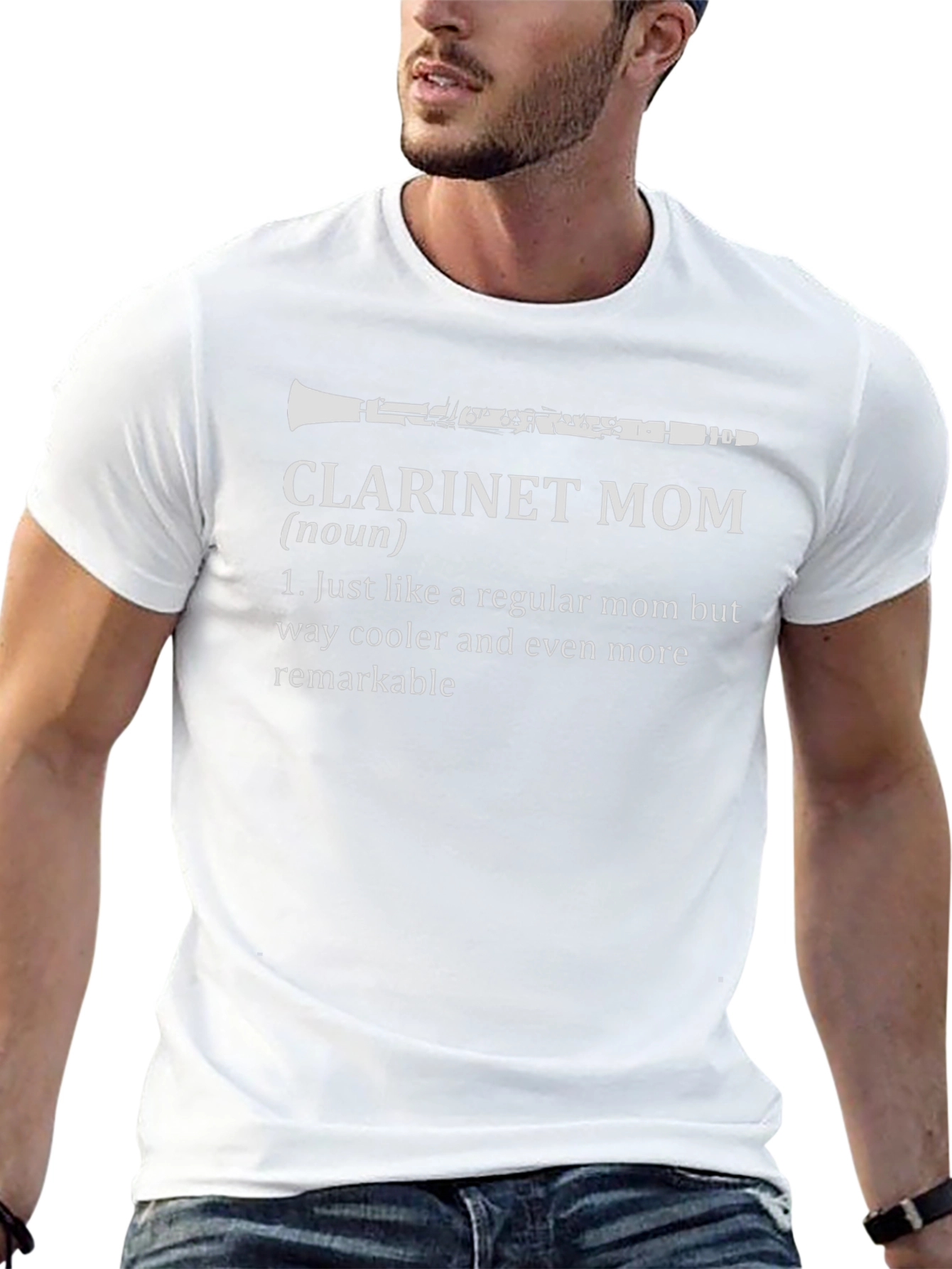 Clarinet Mom Graphic Tee - Musician Mother T-Shirt