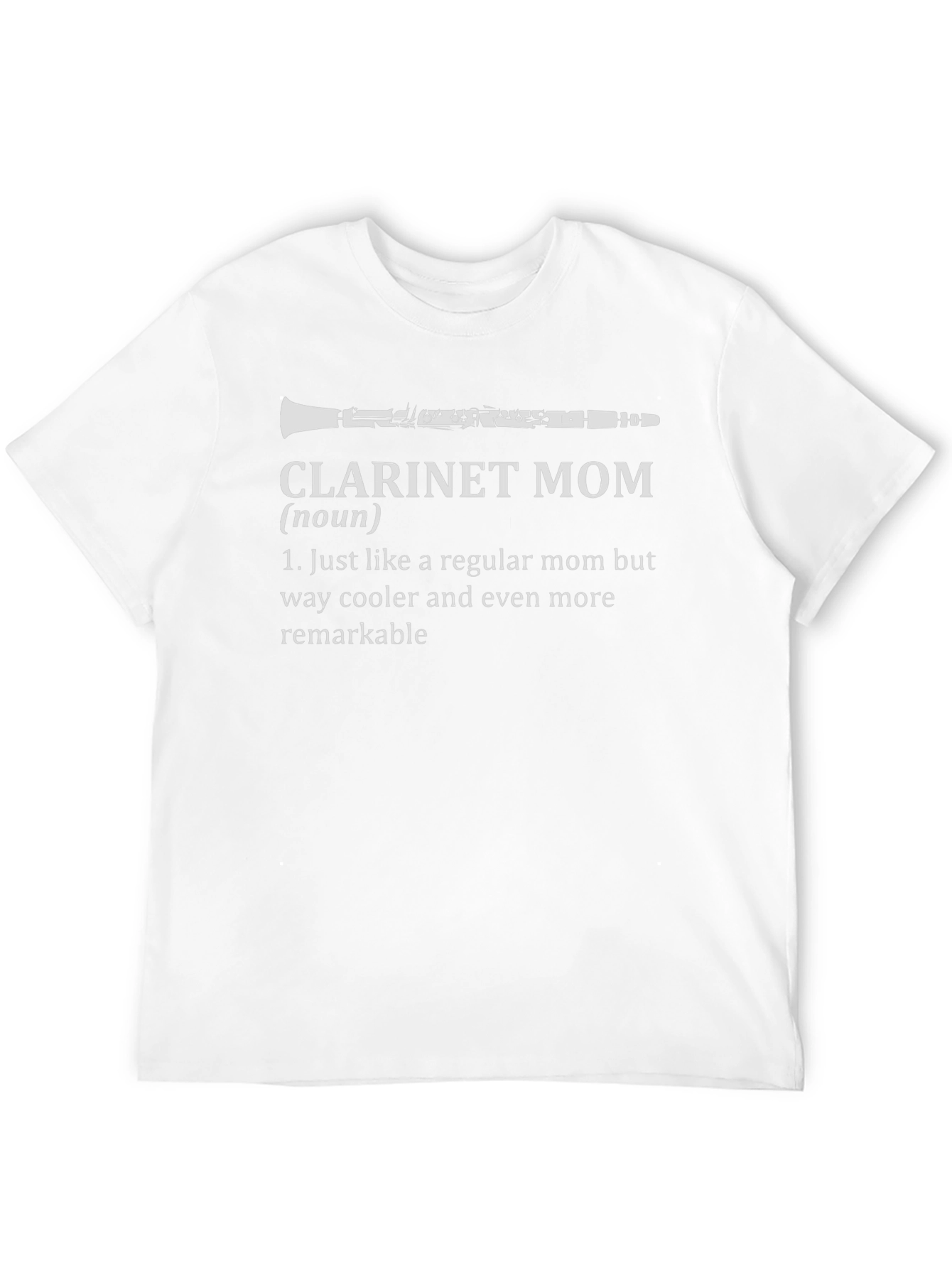 Clarinet Mom Graphic Tee - Musician Mother T-Shirt