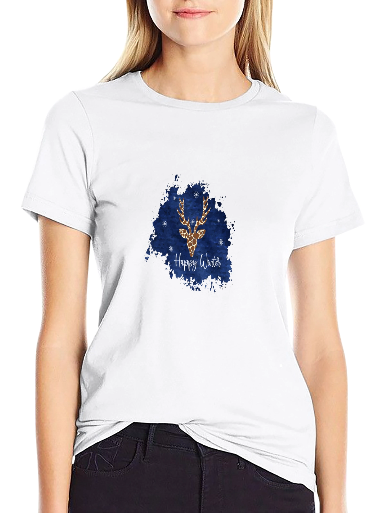 Happy Winter Reindeer Graphic Tee