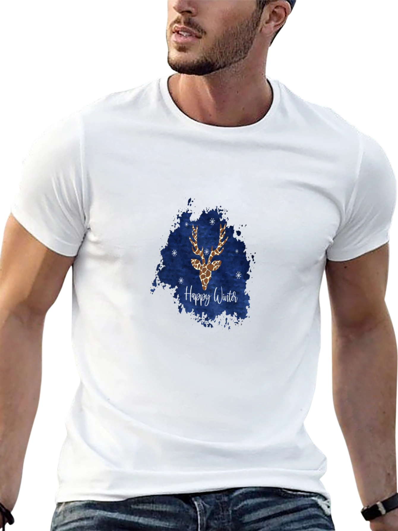 Happy Winter Reindeer Graphic Tee