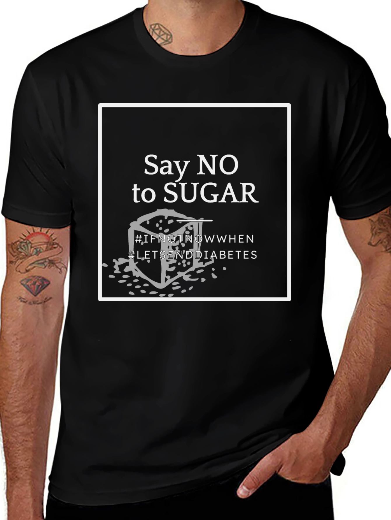 Say NO to Sugar T-Shirt - End Diabetes