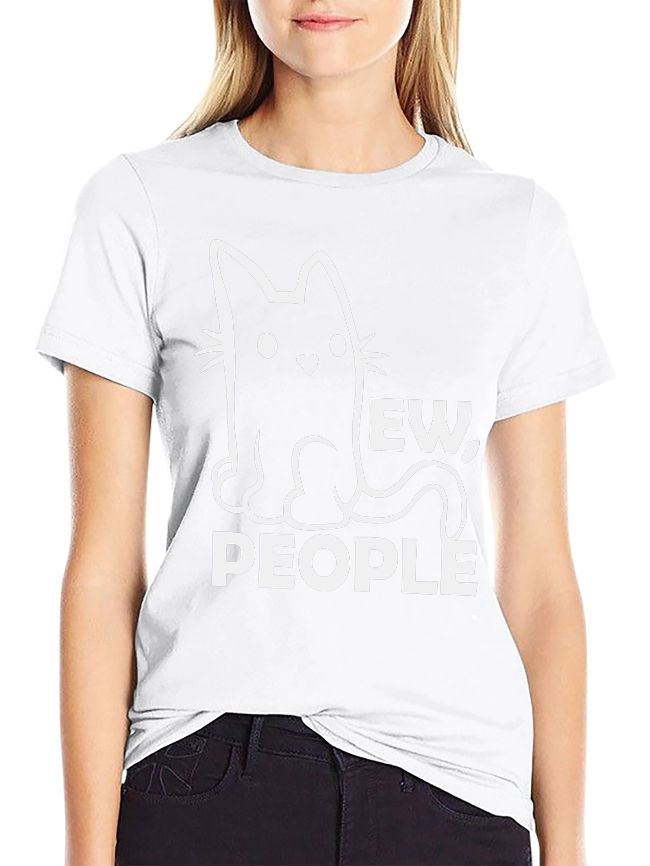 Ew People Cat Graphic Tee