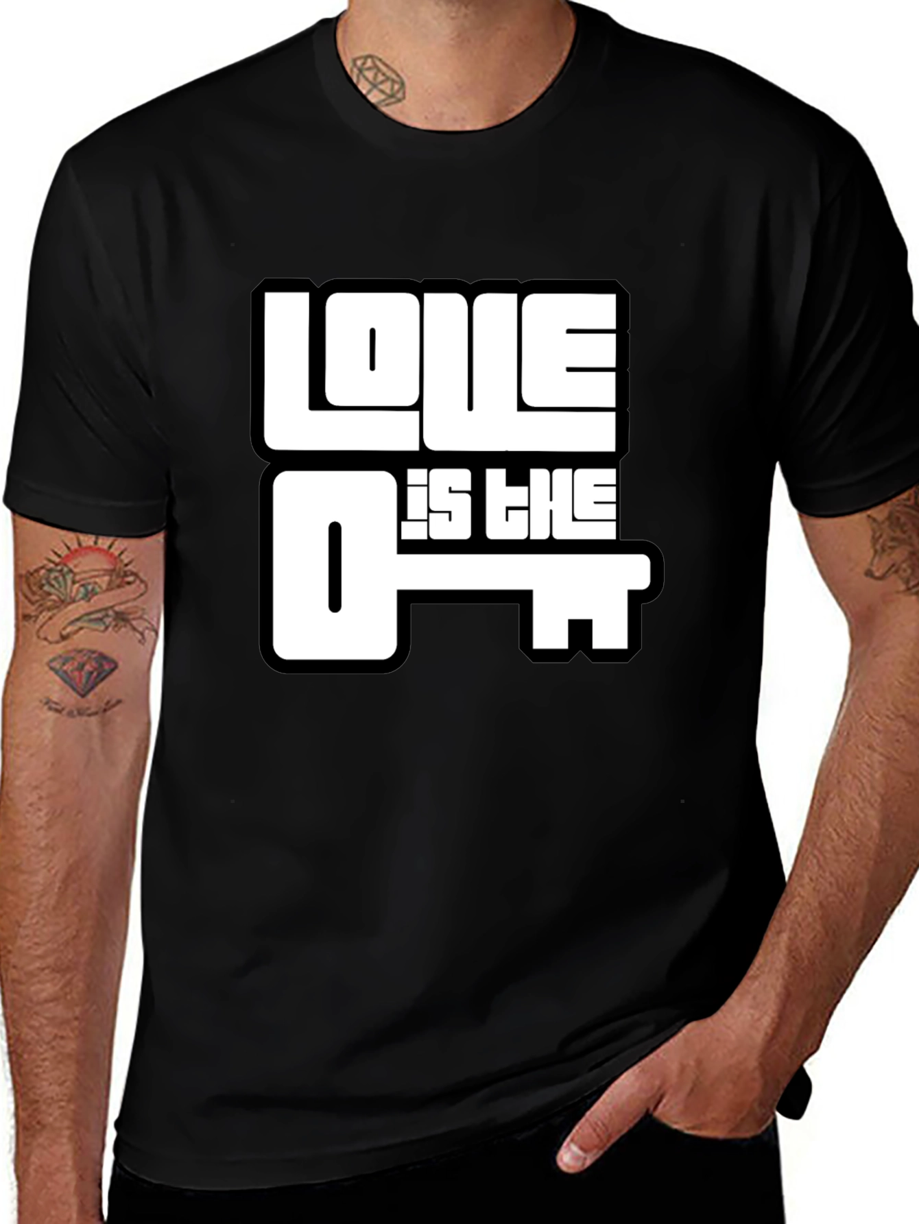 Love is the Key Graphic T-Shirt