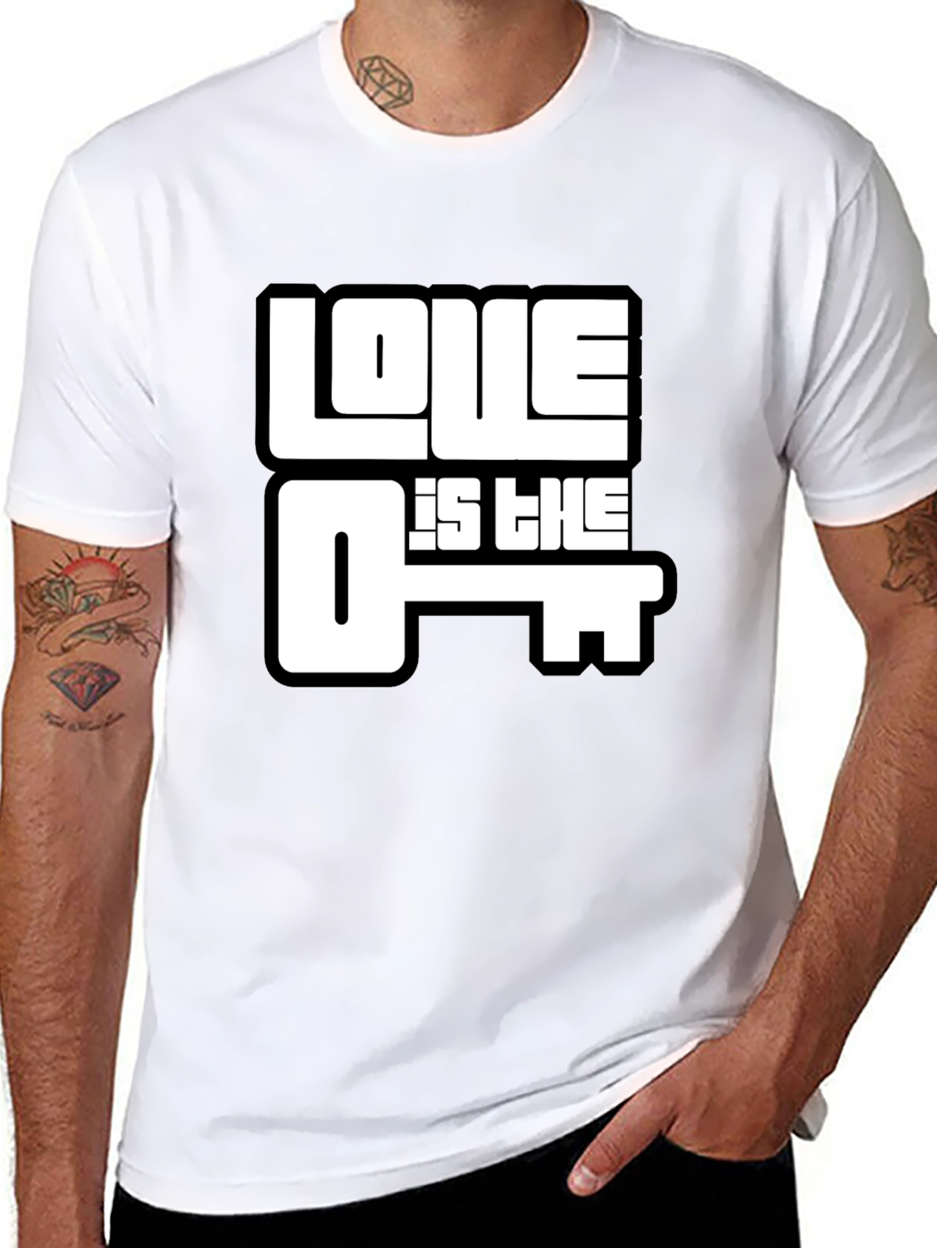 Love is the Key Graphic T-Shirt