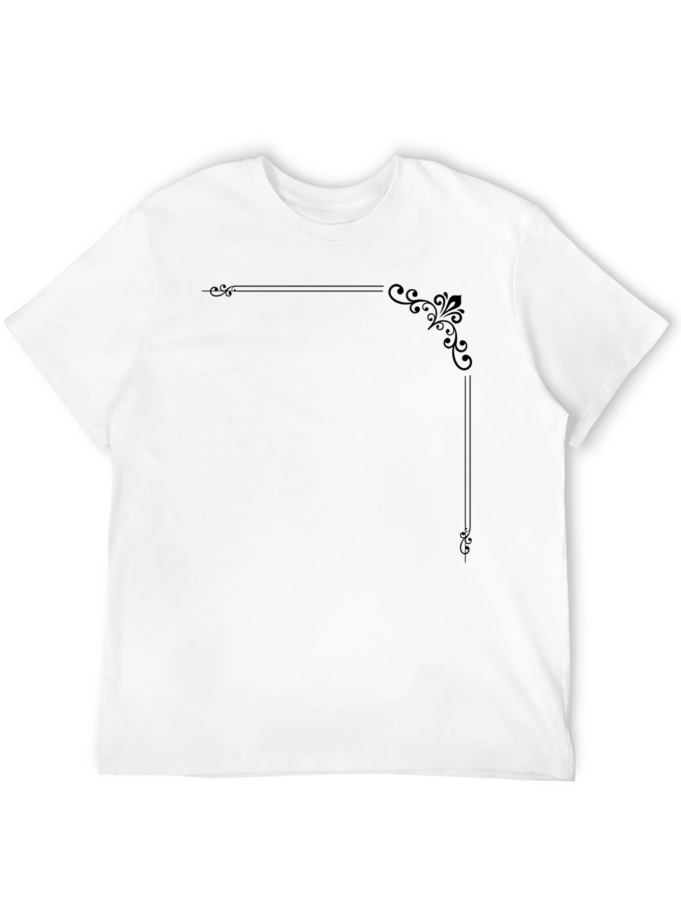 Elegant Black Graphic Tee