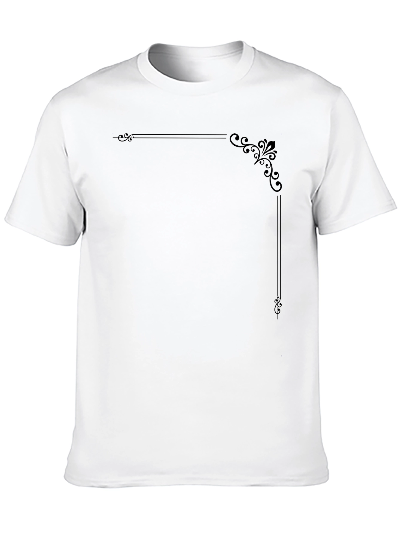 Elegant Black Graphic Tee