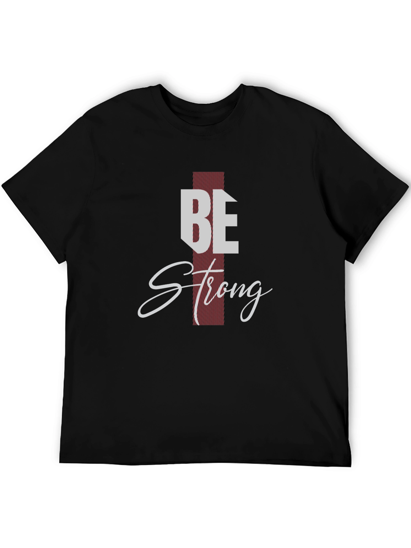 Be Strong Black Graphic Tee