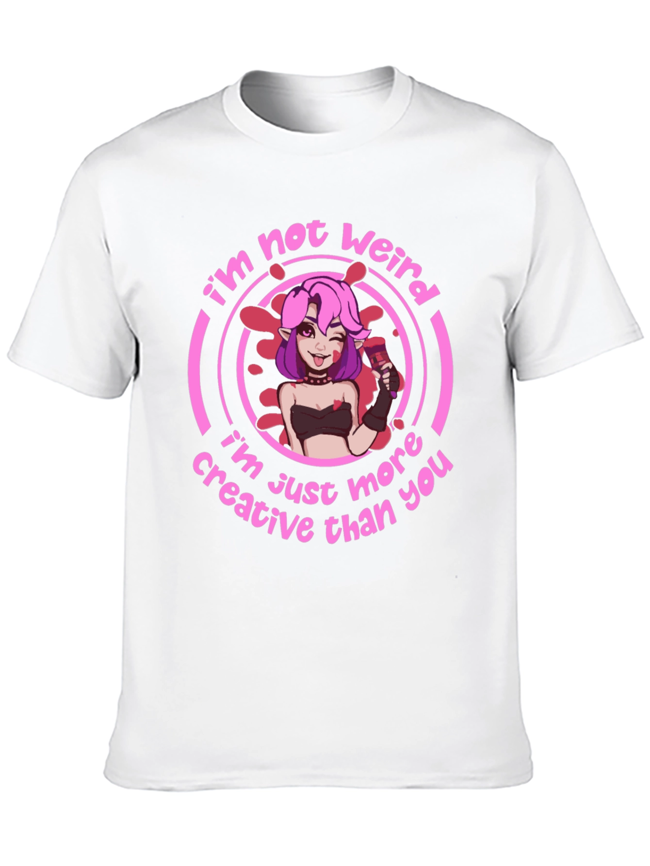 Im Not Weird Graphic T-Shirt - Creative Design
