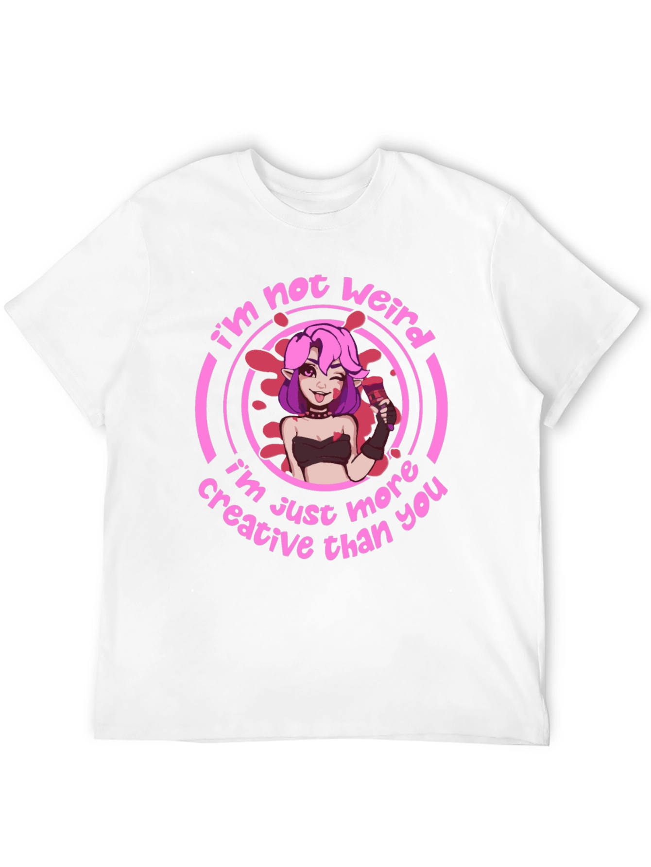 Im Not Weird Graphic T-Shirt - Creative Design