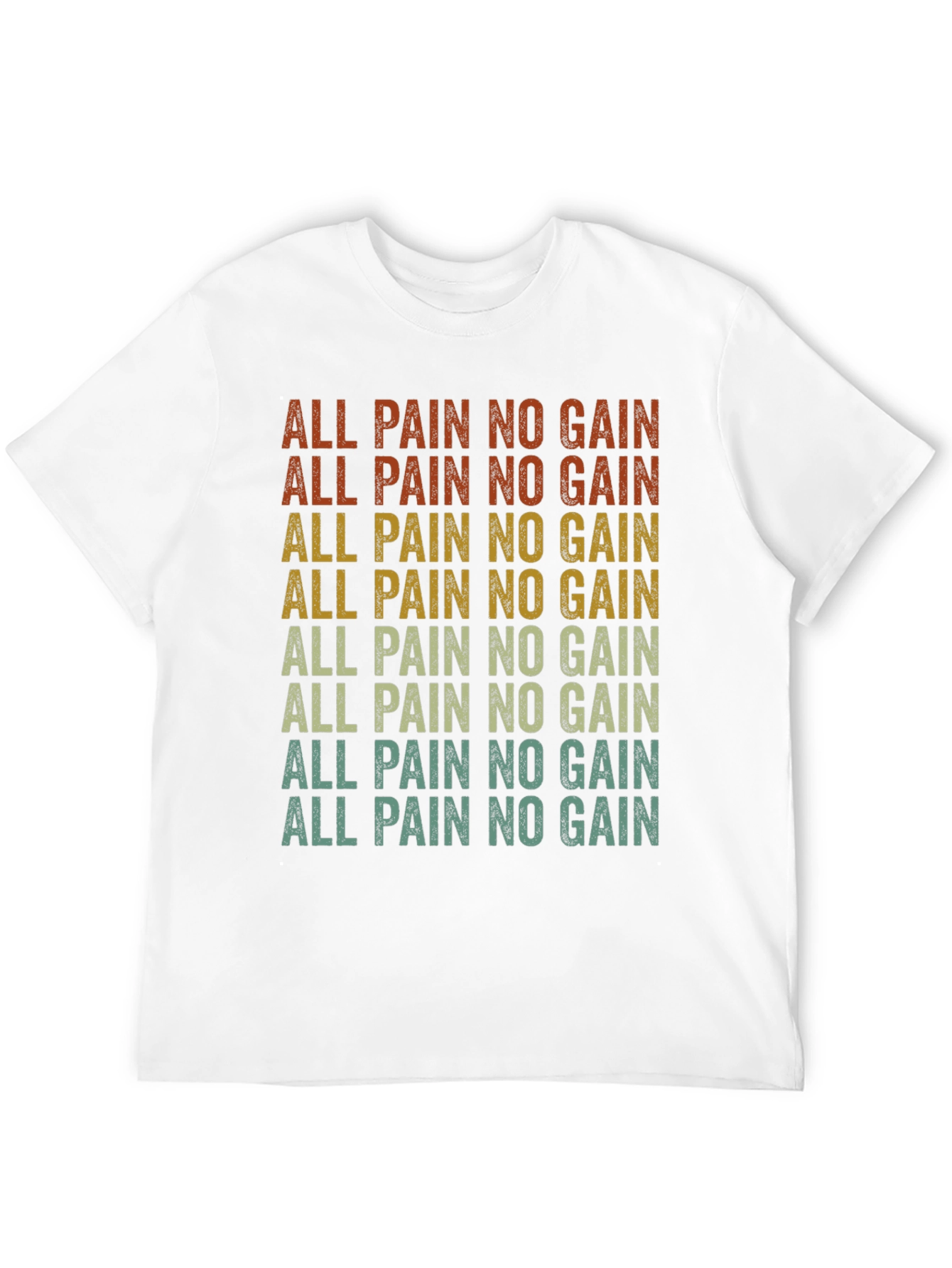All Pain No Gain Retro Graphic Tee
