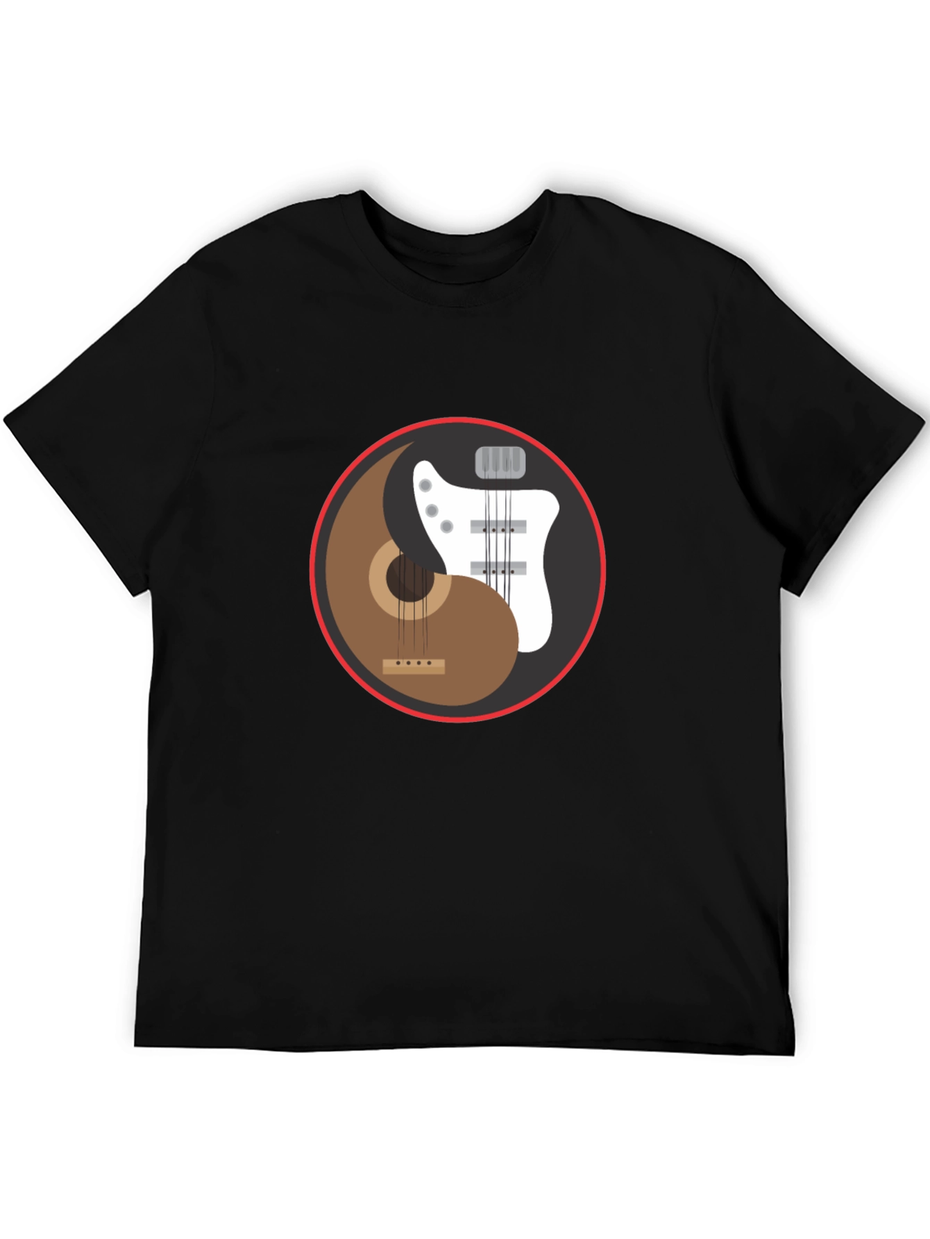 Yin Yang Guitar T-Shirt - Harmony Music Tee