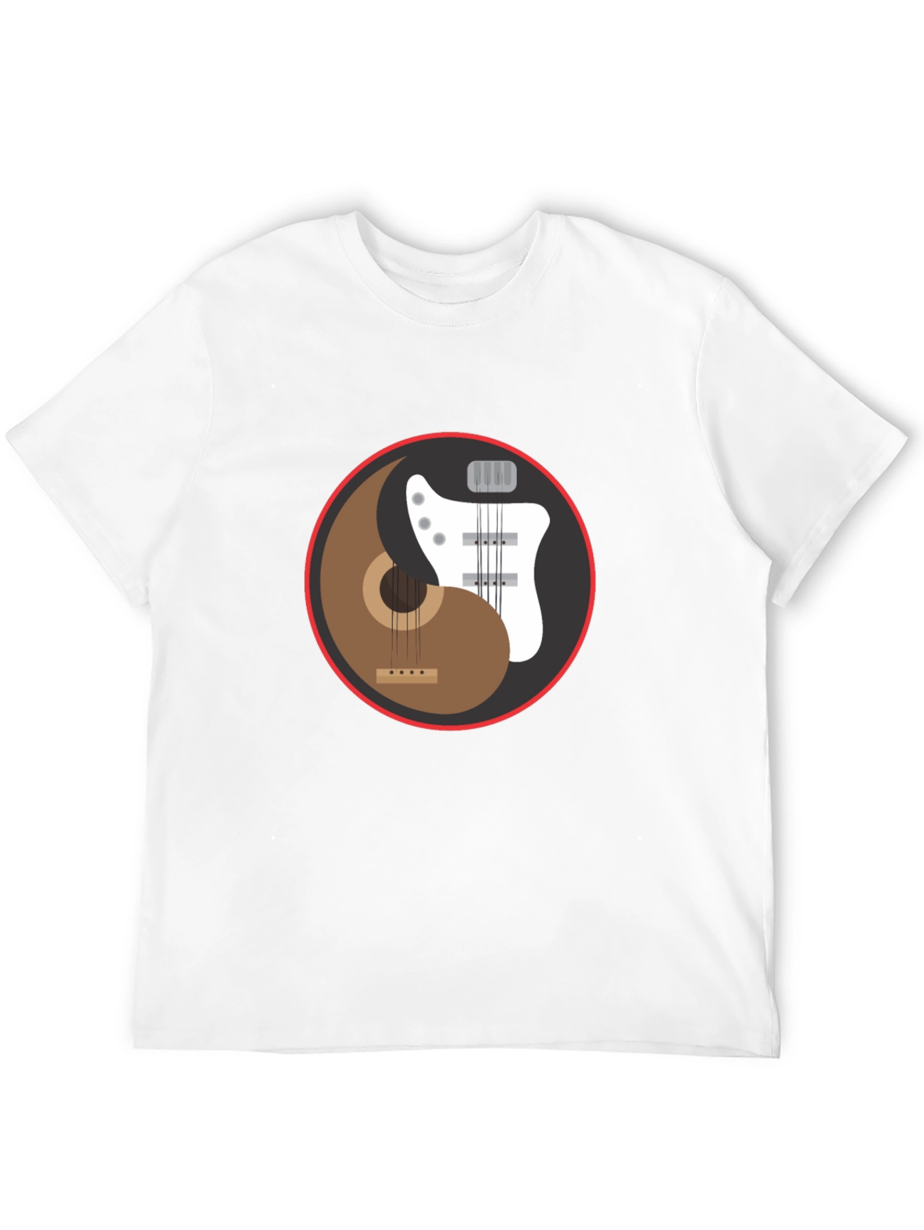 Yin Yang Guitar T-Shirt - Harmony Music Tee