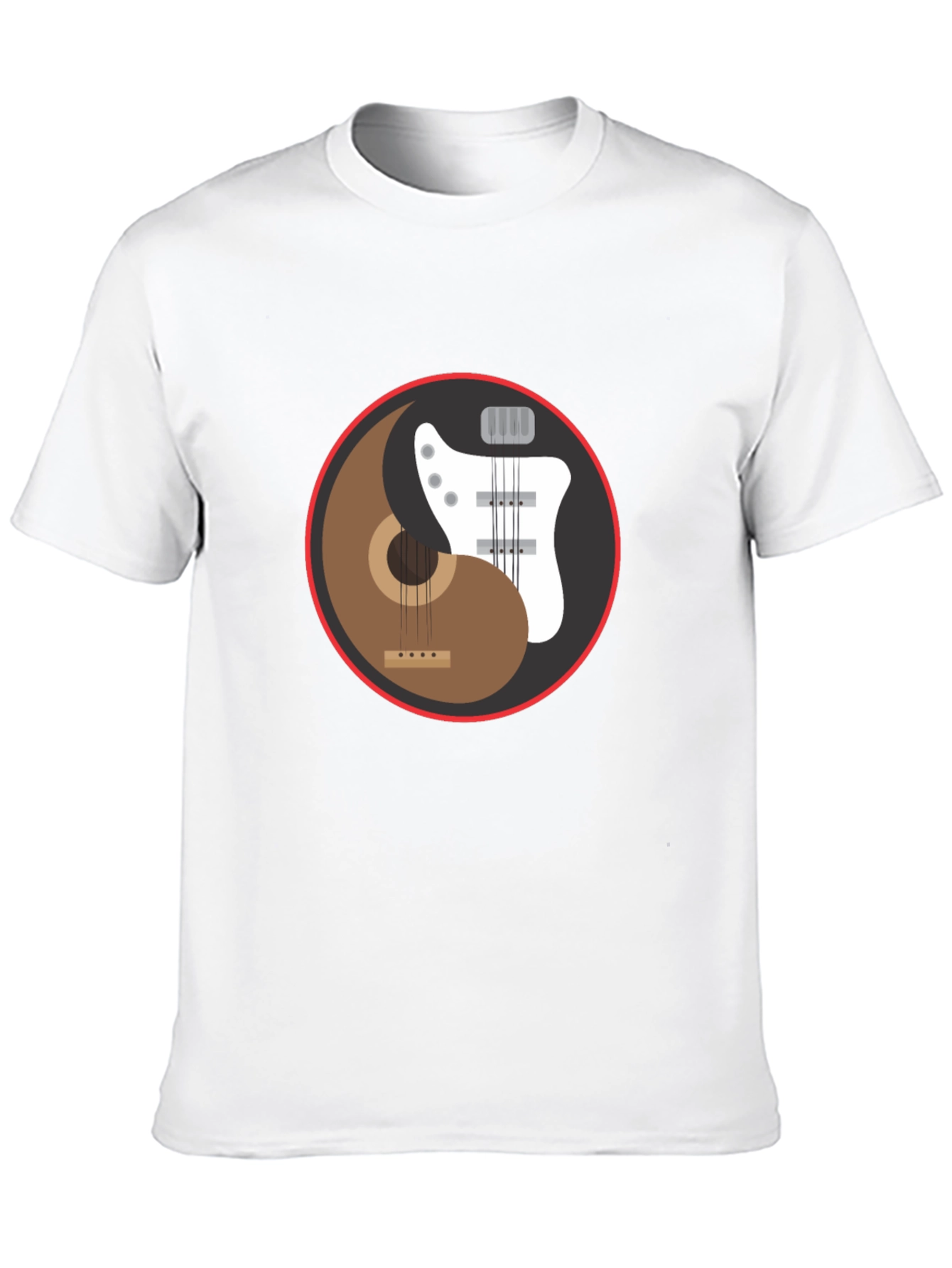 Yin Yang Guitar T-Shirt - Harmony Music Tee