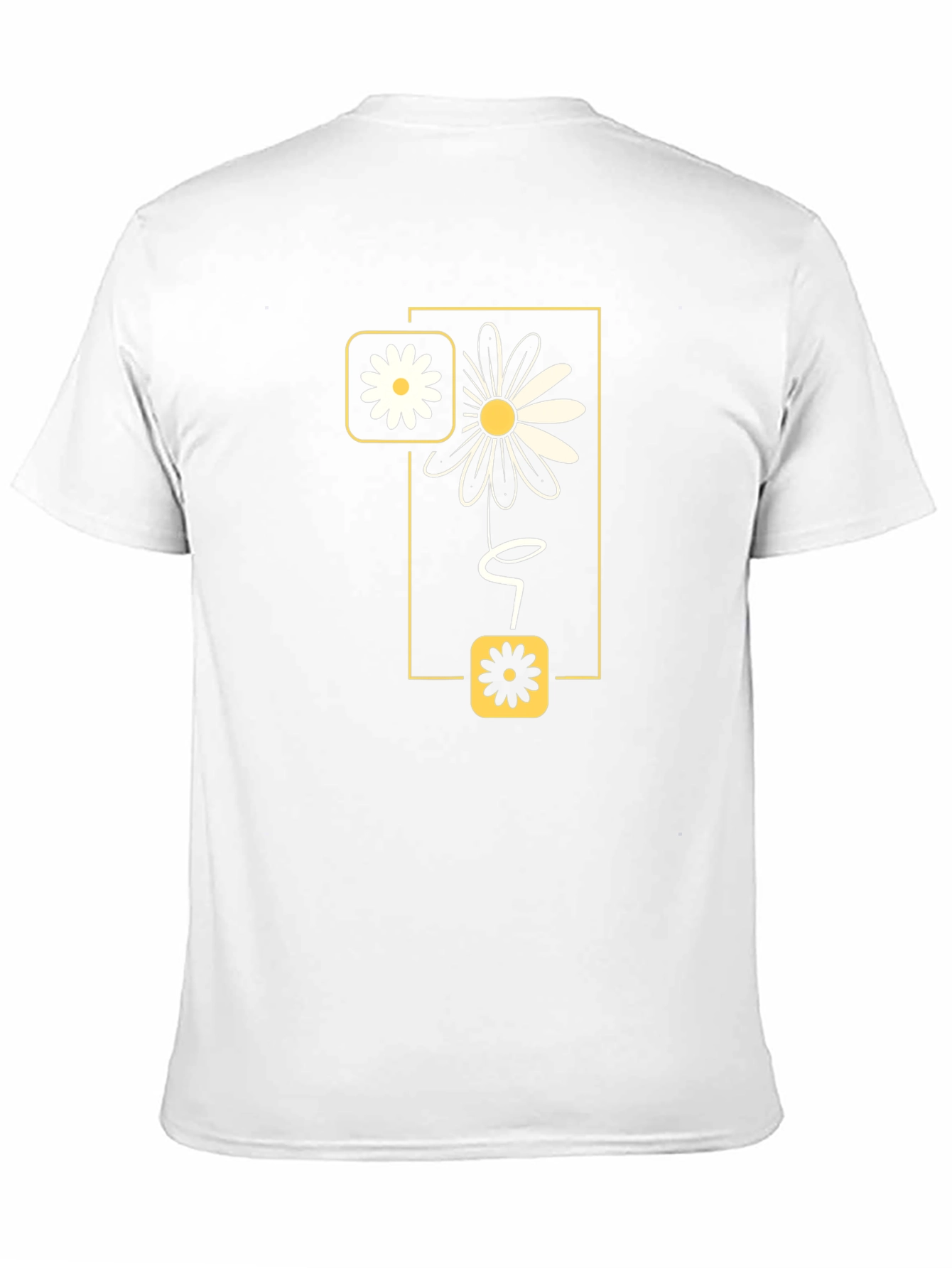 Daisy Graphic Print Mens Black T-Shirt