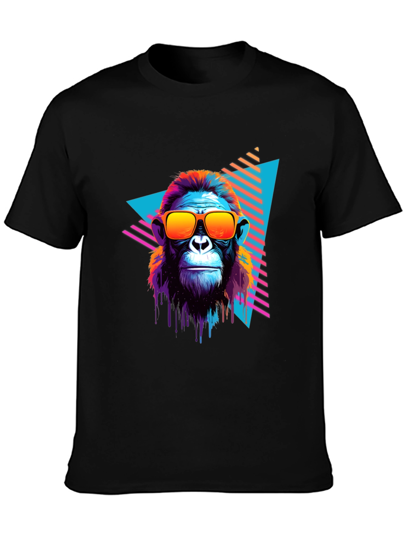 Retro Monkey Graphic Tee - Cool Ape T-Shirt