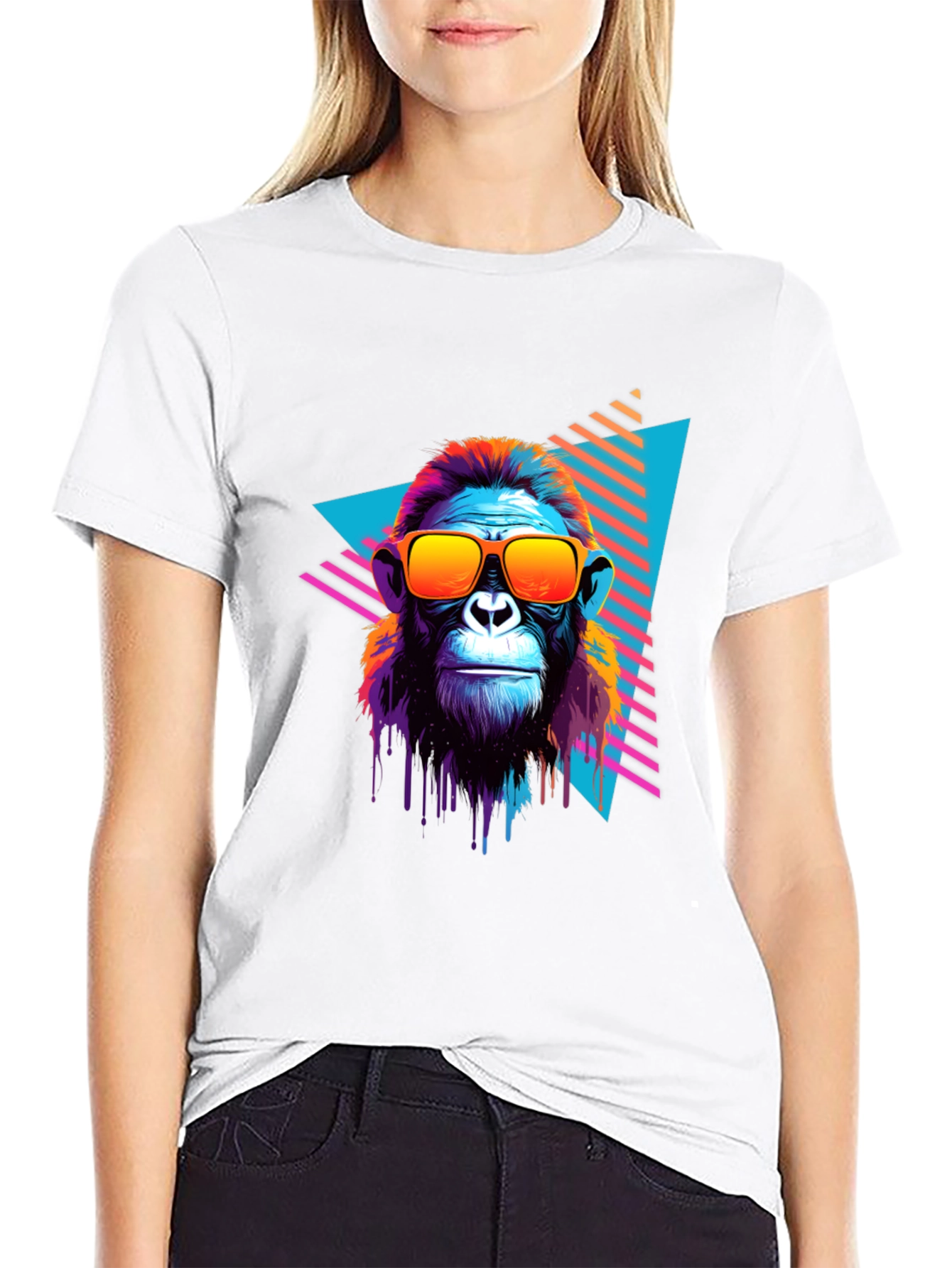 Retro Monkey Graphic Tee - Cool Ape T-Shirt