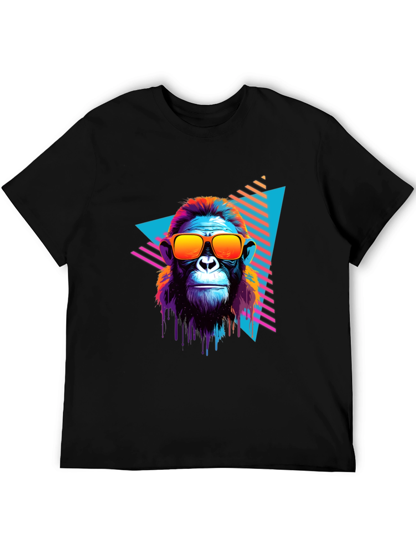 Retro Monkey Graphic Tee - Cool Ape T-Shirt