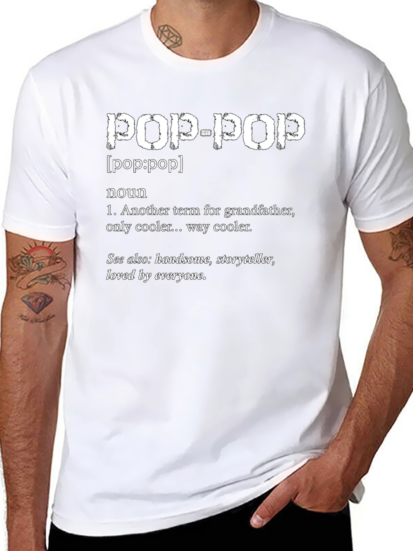 Pop-Pop Definition T-Shirt - Grandfather Tribute