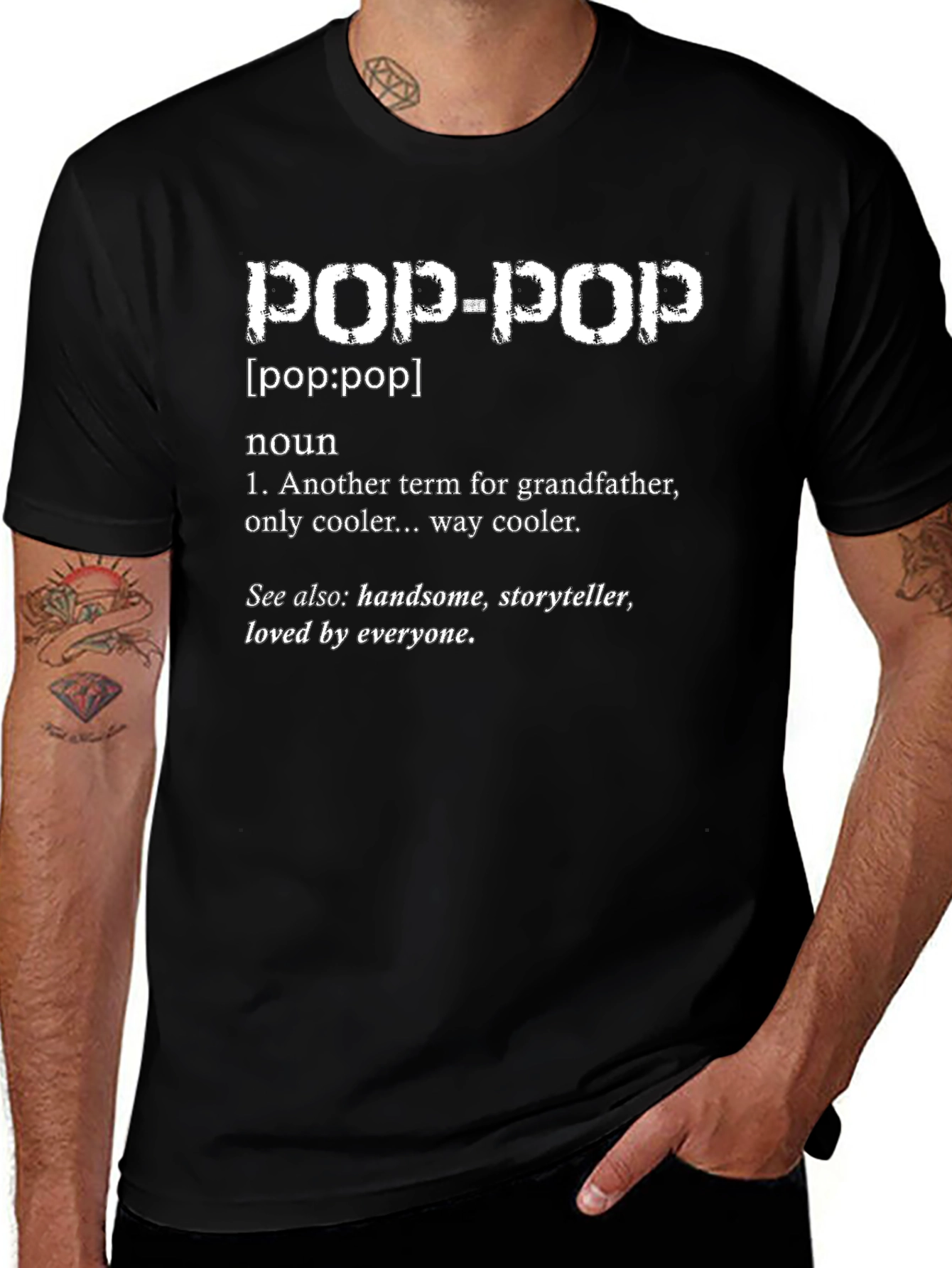 Pop-Pop Definition T-Shirt - Grandfather Tribute