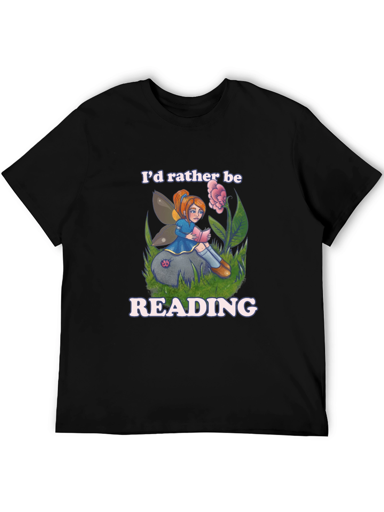 Reading Fairy Graphic T-Shirt