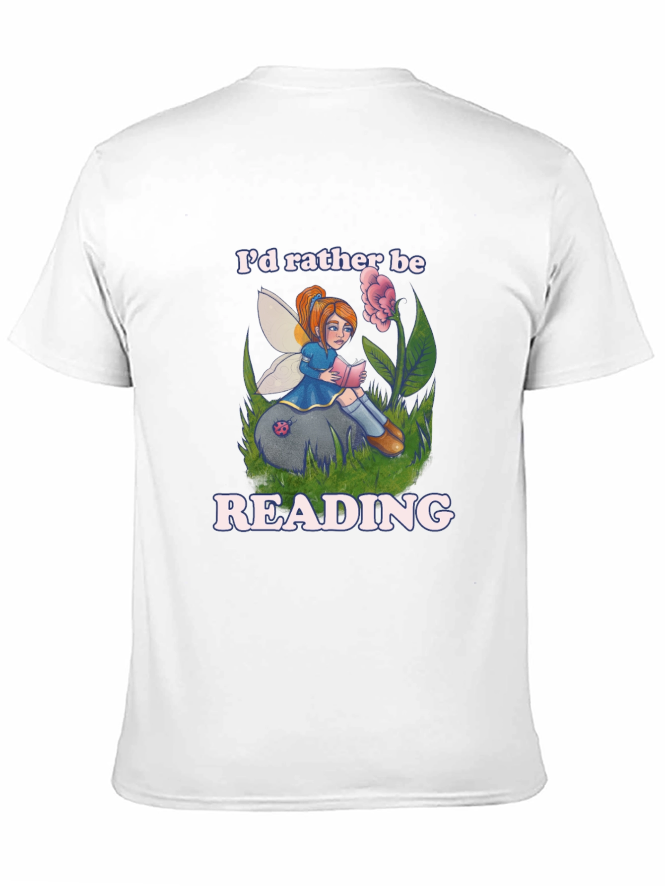 Reading Fairy Graphic T-Shirt