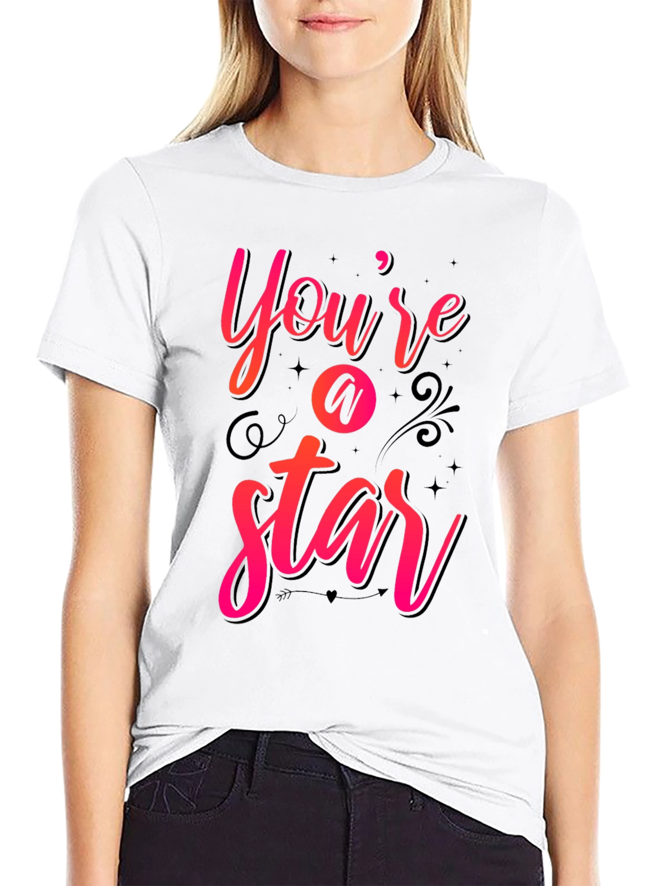 Youre a Star Graphic T-Shirt - Black