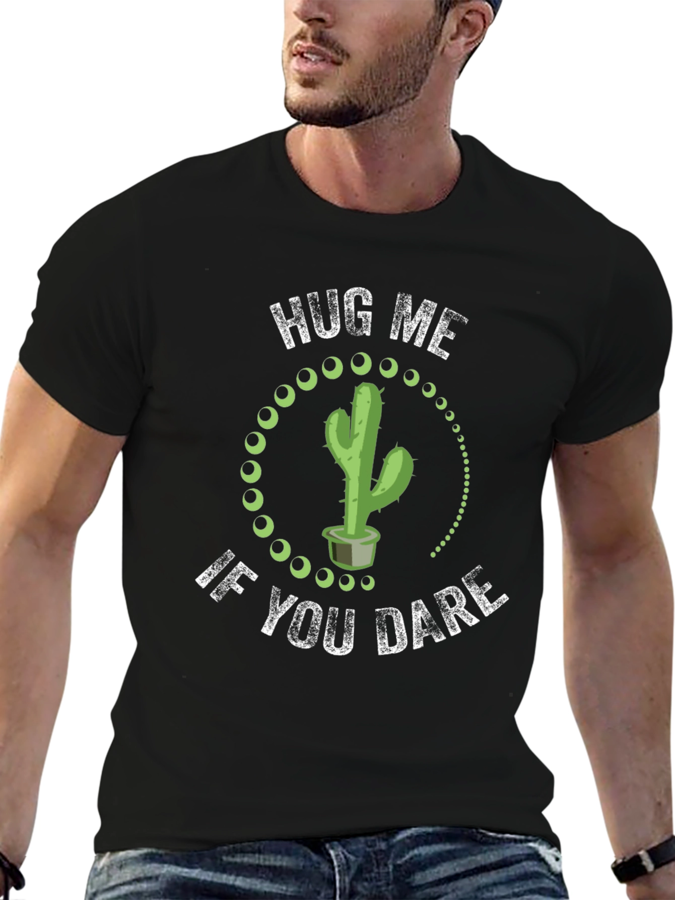 Hug Me If You Dare Cactus Graphic Tee