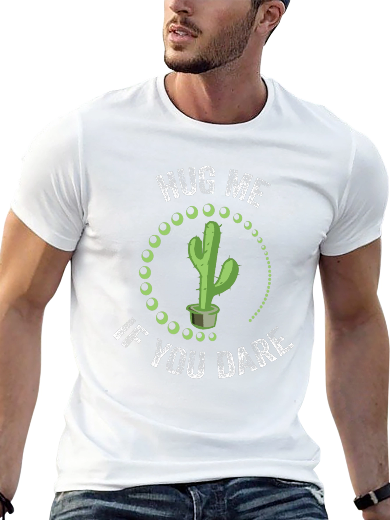 Hug Me If You Dare Cactus Graphic Tee