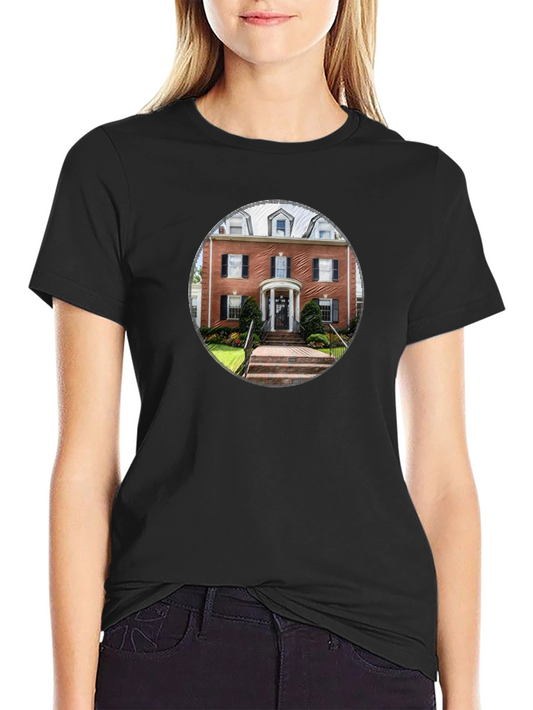 Architectural Print Black T-Shirt