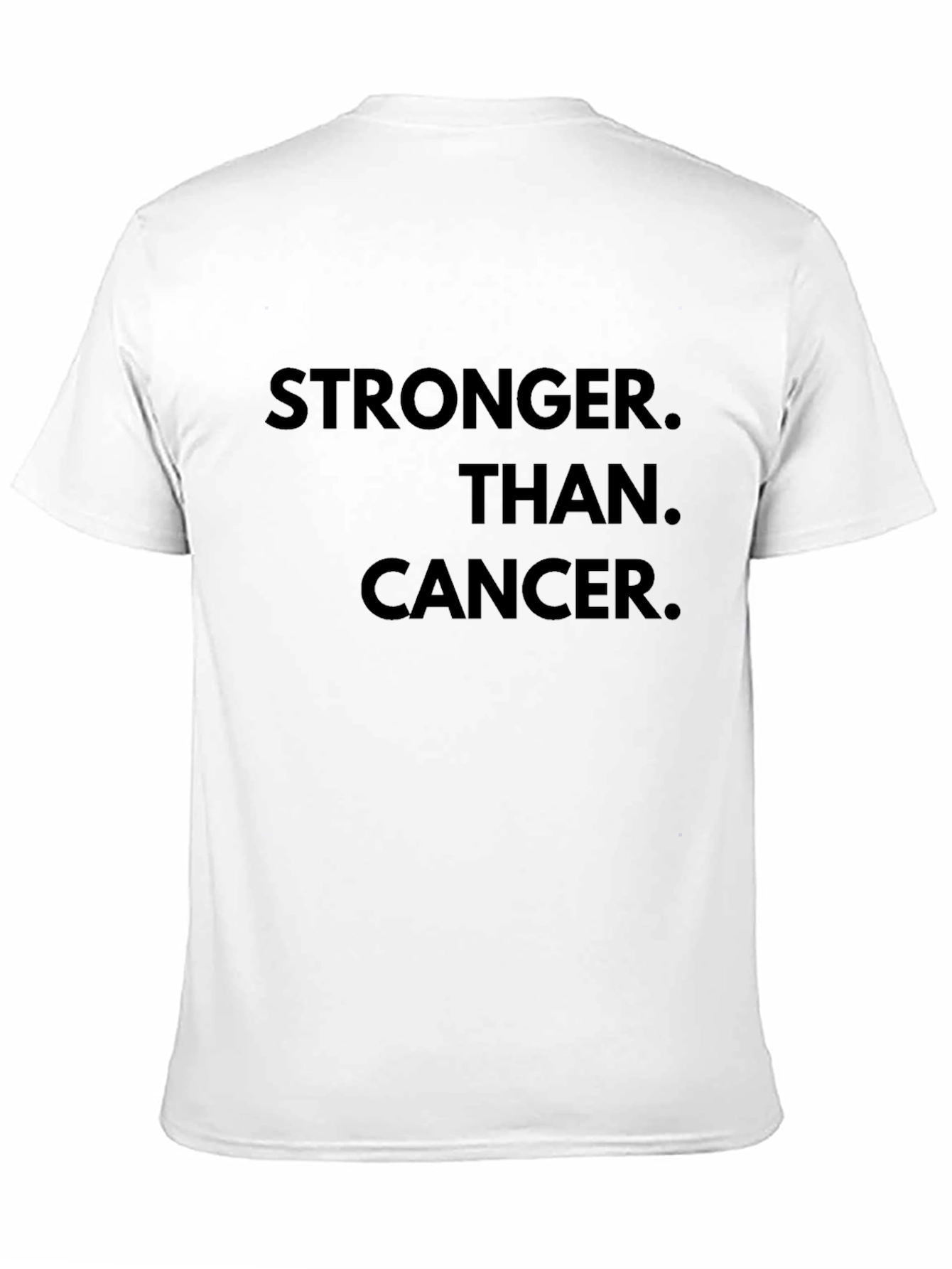 Stronger Than Cancer T-Shirt - Inspiring Black Tee