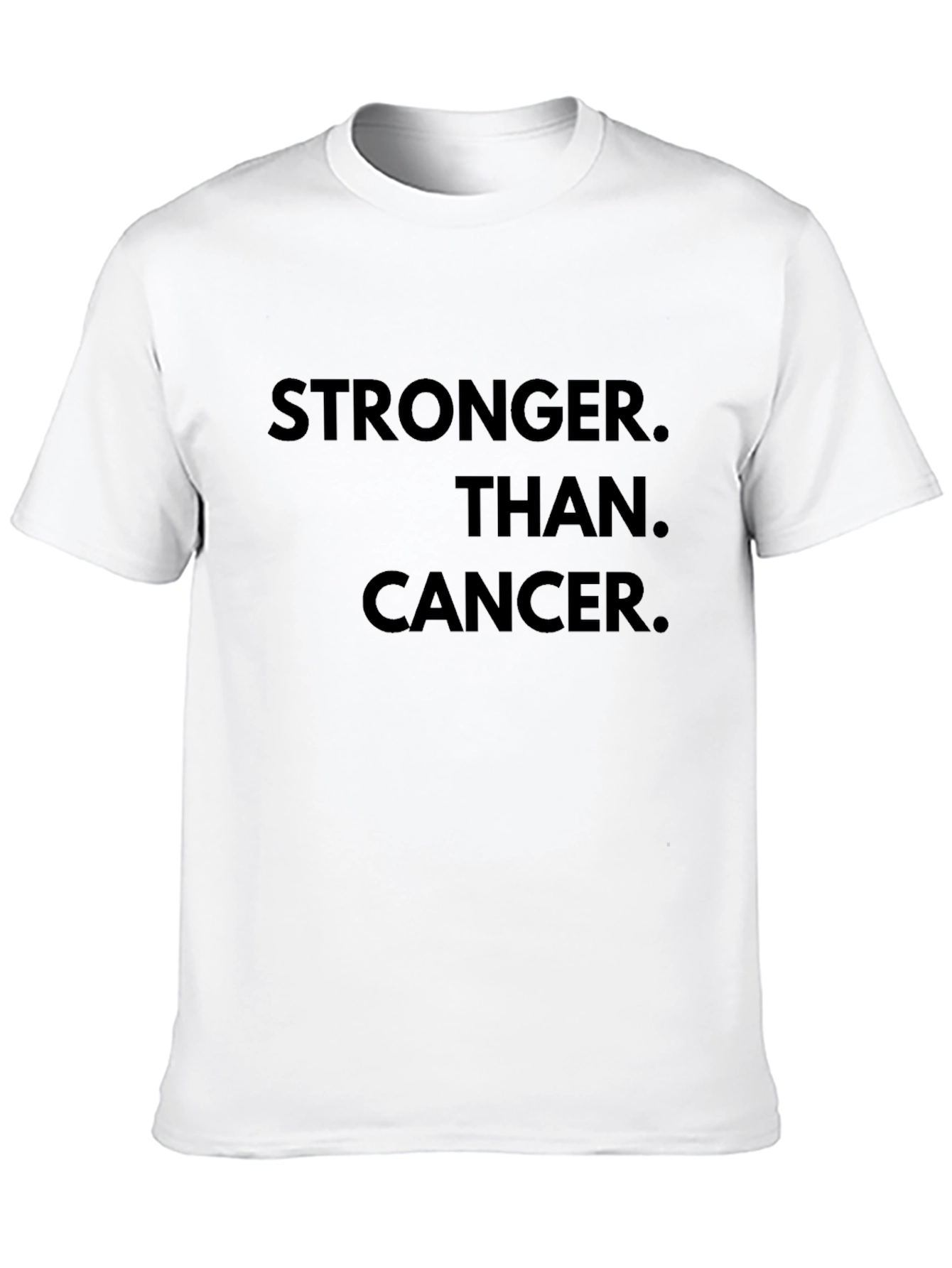 Stronger Than Cancer T-Shirt - Inspiring Black Tee