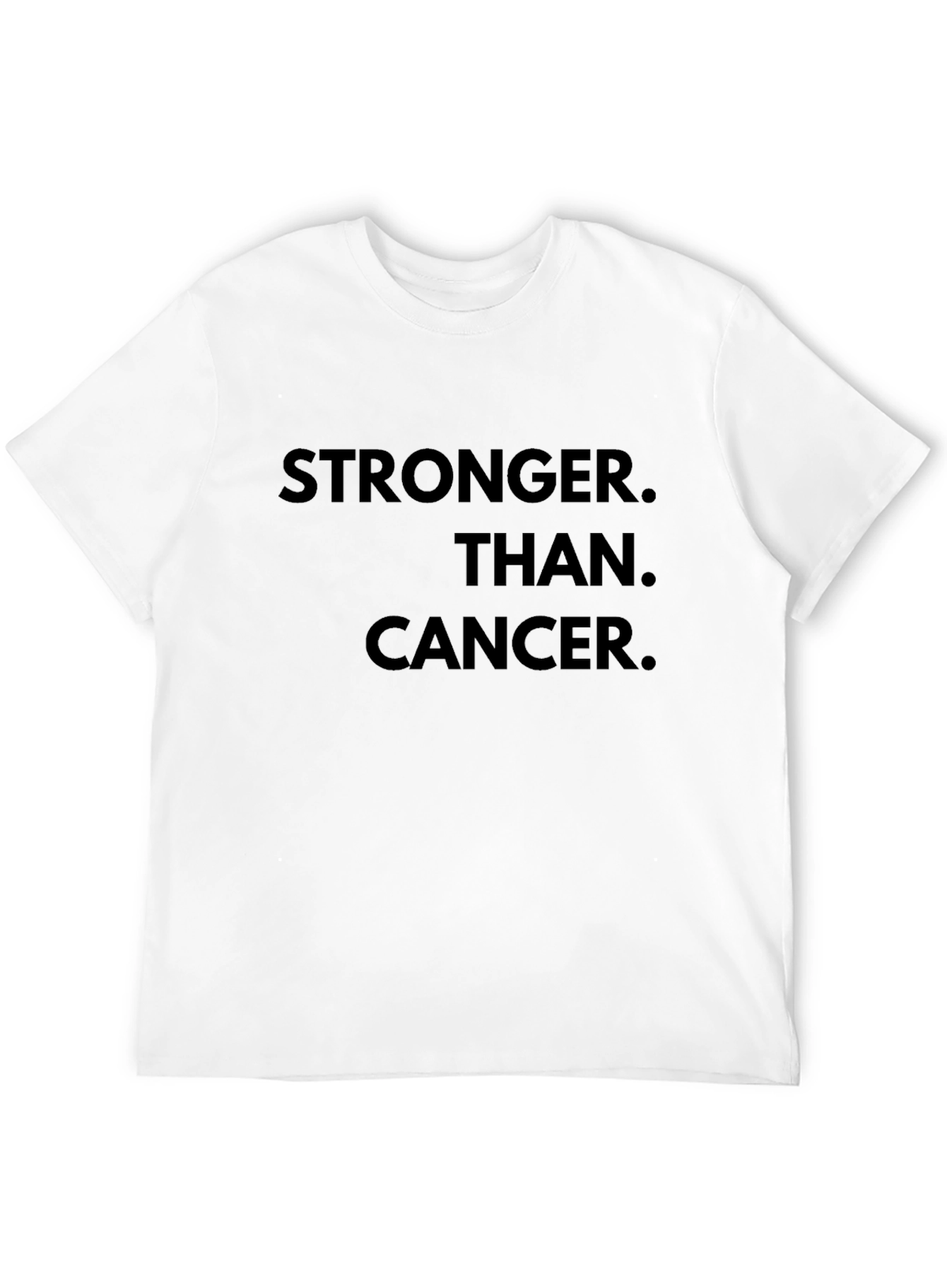 Stronger Than Cancer T-Shirt - Inspiring Black Tee