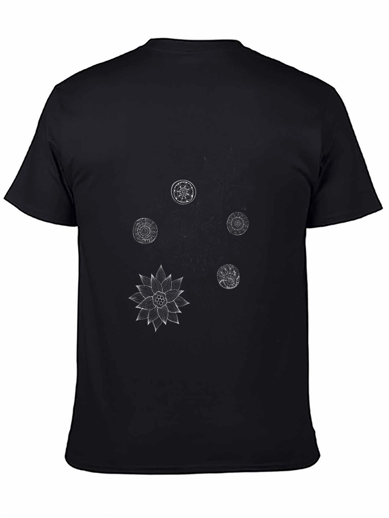 Geometric Pattern Black T-Shirt