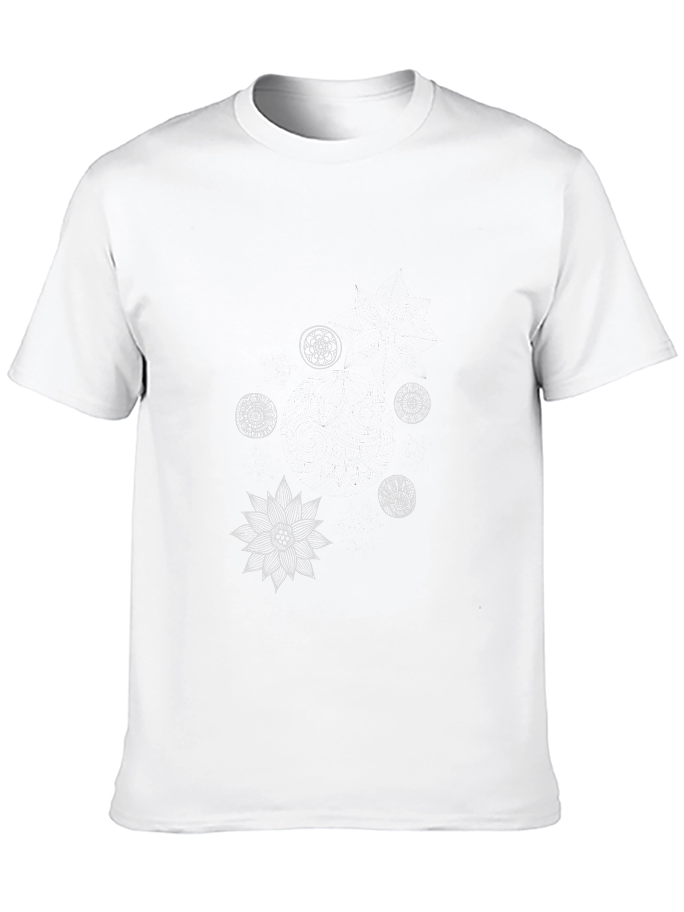 Geometric Pattern Black T-Shirt